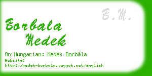 borbala medek business card